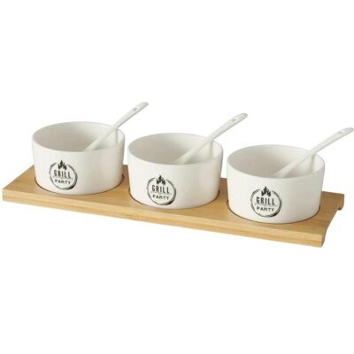 Boltze Home, Serviergeschirr, Schale Conny 3 Stück, Weiss Boltze Home, Serviergeschirr, Schale Conny 3 Stück, Weiss