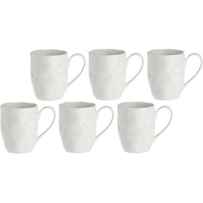 La Porcellana Bianca LUNIA Set mit 6 Bechern 350 ml, Tasse, Weiss La Porcellana Bianca LUNIA Set mit 6 Bechern 350 ml, Tasse, Weiss