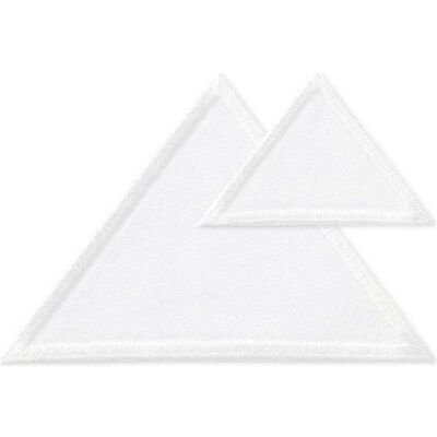 Mono Quick Dreiecke Stoff gross klein, Applikationen, Weiss Mono Quick Dreiecke Stoff gross klein, Applikationen, Weiss