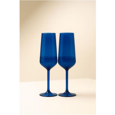 Hermia Rectos Champagne Glass Set 2 Pieces, Weingläser, Blau Hermia Rectos Champagne Glass Set 2 Pieces, Weingläser, Blau