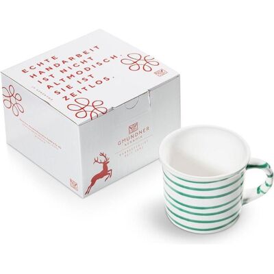 Gmundner Keramik Grüngeflammt Kaffeehäferl (024 L), Tasse, Grün Gmundner Keramik Grüngeflammt Kaffeehäferl (024 L), Tasse, Grün