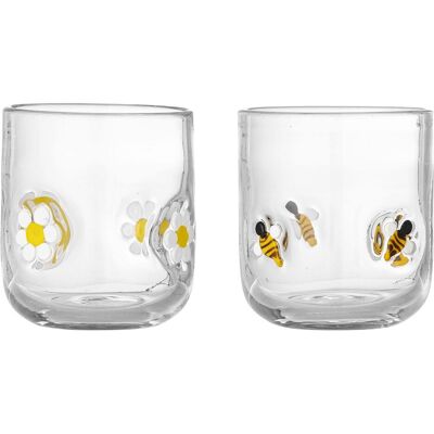 Bloomingville - Buzz Drinking Glass - Clear, Trinkgläser, Transparent Bloomingville - Buzz Drinking Glass - Clear, Trinkgläser, Transparent