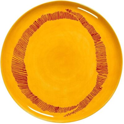 Serax, Serviergeschirr, Serving Plate Yellow-Stripes Red Feast Serax, Serviergeschirr, Serving Plate Yellow-Stripes Red Feast