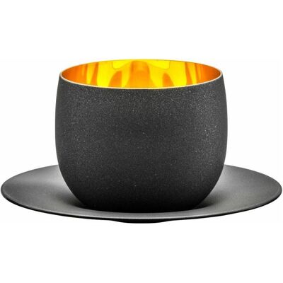 Eisch Cosmo Cappuccino mit Untertasse, Tasse, Gold Eisch Cosmo Cappuccino mit Untertasse, Tasse, Gold