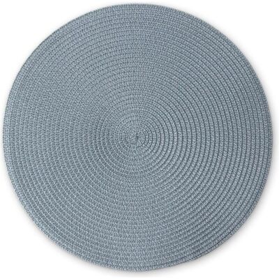 Continenta, Tischset, Tischset, graublau, Ø 38 cm (1 Stk., 38 cm) Continenta, Tischset, Tischset, graublau, Ø 38 cm (1 Stk., 38 cm)