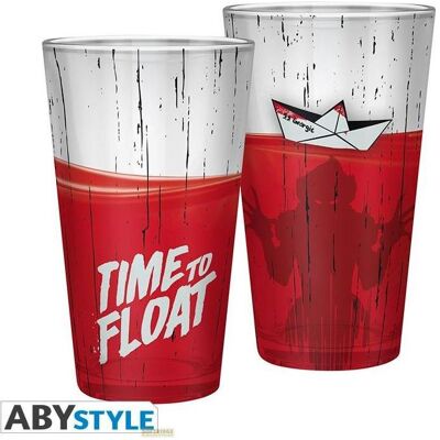 ABYstyle IT - Large Glass - 400ml - Time to Float - x2, Trinkgläser, Rot, Weiss, Transparent ABYstyle IT - Large Glass - 400ml - Time to Float - x2, Trinkgläser, Rot, Weiss, Transparent