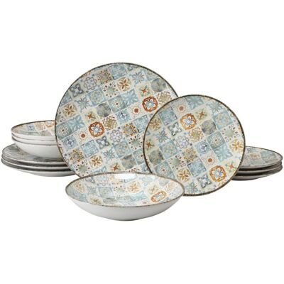 CreaTable, Geschirrset, Mosaik (12 Stk.) CreaTable, Geschirrset, Mosaik (12 Stk.)