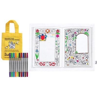 Eat Sleep Doodle, Tischset, Platzset und 10 Märchenmarker (1 Stk., 47 x 33 cm) Eat Sleep Doodle, Tischset, Platzset und 10 Märchenmarker (1 Stk., 47 x 33 cm)