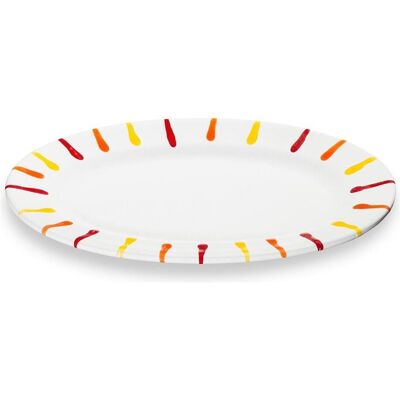 Gmundner Keramik, Serviergeschirr, Landlust Platte oval mit Fahne (21x14cm) Gmundner Keramik, Serviergeschirr, Landlust Platte oval mit Fahne (21x14cm)