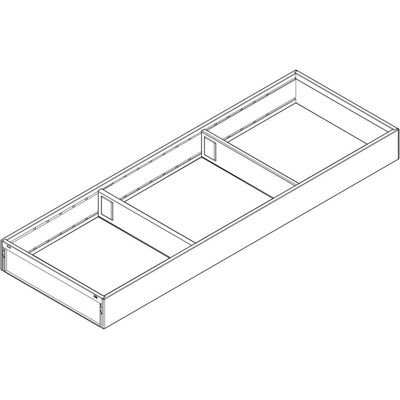 Blum Ambia-Line Schubkastenrahmen breit - 572x200x50mm, Stahl carbonschwarz matt, Besteckkasten, Schwarz Blum Ambia-Line Schubkastenrahmen breit - 572x200x50mm, Stahl carbonschwarz matt, Besteckkasten, Schwarz