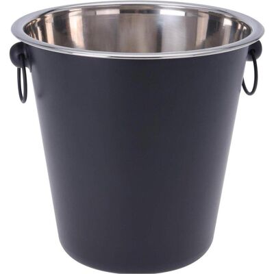 Excellent Houseware Sektkühler 20Cm Edelstahl, Flaschenkühler, Schwarz, Silber Excellent Houseware Sektkühler 20Cm Edelstahl, Flaschenkühler, Schwarz, Silber
