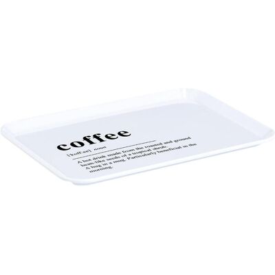 Zeller Present, Tablett, Tablett Melamin Coffee 30.5x22 cm Zeller Present, Tablett, Tablett Melamin Coffee 30.5x22 cm