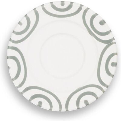 Gmundner Keramik Graugeflammt Unterteller Espresso (Ø 11cm), Tasse, Grau Gmundner Keramik Graugeflammt Unterteller Espresso (Ø 11cm), Tasse, Grau