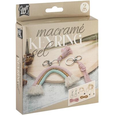 Grafix Makramee-Schlüsselanhänger, 2er-Set, Handarbeitsset Grafix Makramee-Schlüsselanhänger, 2er-Set, Handarbeitsset