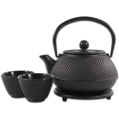 Bredemeijer SakuraTea - Theepot Set - 4-delig - Gietijzer - Zwart - 0.8L - 2 Kopjes (100ml), Kaffeebereiter, Schwarz Bredemeijer SakuraTea - Theepot Set - 4-delig - Gietijzer - Zwart - 0.8L - 2 Kopjes (100ml), Kaffeebereiter, Schwarz