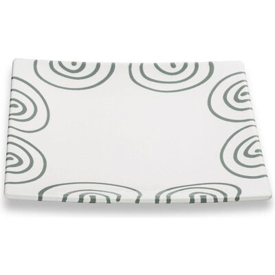 Gmundner Keramik Graugeflammt,Dessertteller Trend (20x20cm), Teller Gmundner Keramik Graugeflammt,Dessertteller Trend (20x20cm), Teller