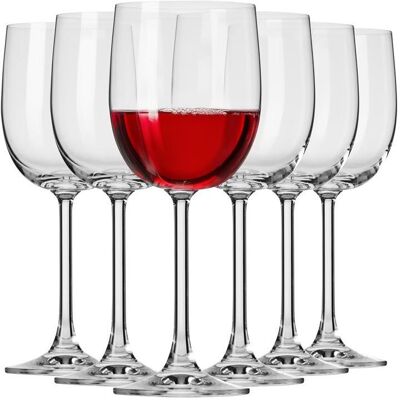 Krosno Wine glass set Gema, glass, 0.340 l, 6 pcs, Weingläser, Transparent Krosno Wine glass set Gema, glass, 0.340 l, 6 pcs, Weingläser, Transparent