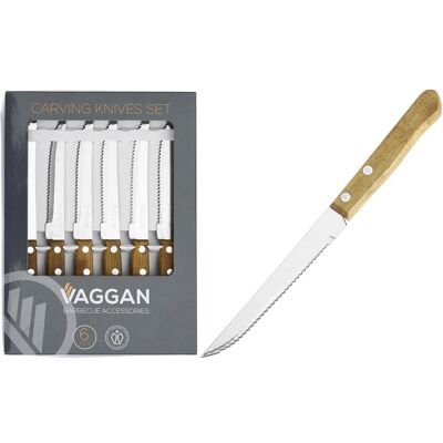 Fs-Star Steakmesser Set 6-teilig, Besteck, Braun Fs-Star Steakmesser Set 6-teilig, Besteck, Braun