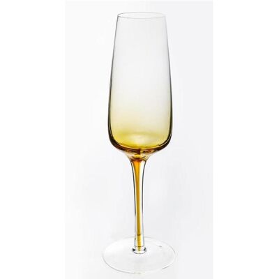 Domoletti Champagne glass set, glass, 0.220l, 6 pcs, Weingläser, Gelb, Transparent Domoletti Champagne glass set, glass, 0.220l, 6 pcs, Weingläser, Gelb, Transparent