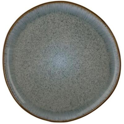 Domoletti Plate lunch Eucalyptus, Ø 26.8 cm, white/green, Teller, Grün, Weiss Domoletti Plate lunch Eucalyptus, Ø 26.8 cm, white/green, Teller, Grün, Weiss