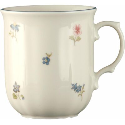 Seltmann Weiden Marie-Luise Becher mit Henkel 0,25 l Streublume blauer Rand Seltmann Weiden Marie-Luise Becher mit Henkel 0,25 l Streublume blauer Rand
