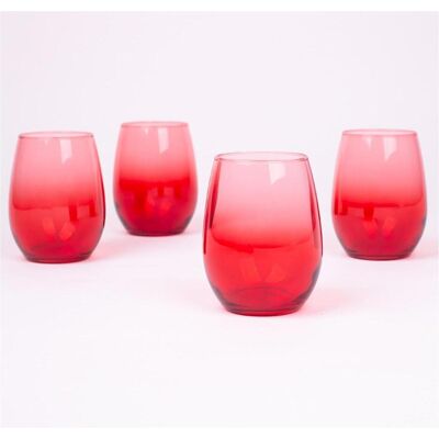 Hermia Larc Glass Set (4 Pieces), Trinkgläser, Rot Hermia Larc Glass Set (4 Pieces), Trinkgläser, Rot