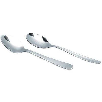 Markenlos Teelöffel RVS 18/10 Silber, Besteck, Silber Markenlos Teelöffel RVS 18/10 Silber, Besteck, Silber