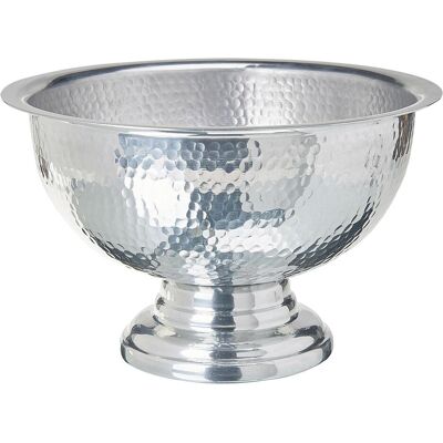 Beliani Silber Hämmerte Metall Dekorative Schüssel - Glamour, 36x22x36 cm Beliani Silber Hämmerte Metall Dekorative Schüssel - Glamour, 36x22x36 cm