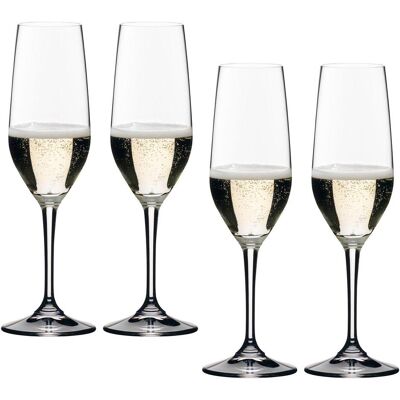 Riedel Vivant champagneglas 224 ml kristalglas 4 stuks (0484/08), Weingläser, Transparent Riedel Vivant champagneglas 224 ml kristalglas 4 stuks (0484/08), Weingläser, Transparent