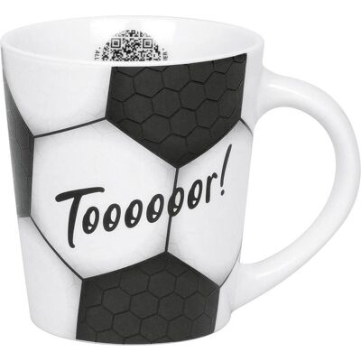 Könitz Kaffeebecher Fussball -Tooooor!, Tasse, Schwarz Könitz Kaffeebecher Fussball -Tooooor!, Tasse, Schwarz