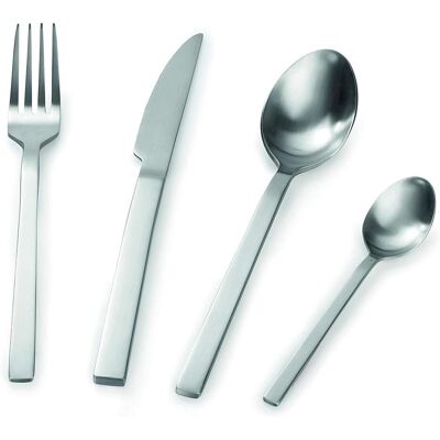 Barazzoni 24Piece Satin Sapphire Cutlery Set, Besteck, Silber Barazzoni 24Piece Satin Sapphire Cutlery Set, Besteck, Silber