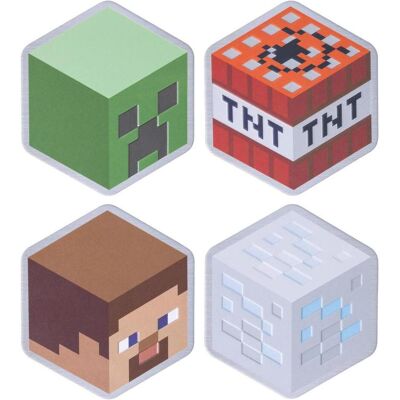 Untersetzer, Minecraft Metal Coasters (4x, Glasuntersetzer) Untersetzer, Minecraft Metal Coasters (4x, Glasuntersetzer)