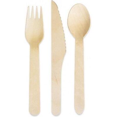 GoDan, Einweggeschirr, Eco Collection Holzbesteck MIX 6-tlg. (6x) GoDan, Einweggeschirr, Eco Collection Holzbesteck MIX 6-tlg. (6x)