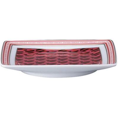Versace La Greca - Signature Red - Schälchen 12 cm quadr. flach, Schüssel + Schale, Mehrfarbig Versace La Greca - Signature Red - Schälchen 12 cm quadr. flach, Schüssel + Schale, Mehrfarbig