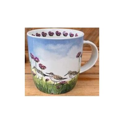 Alex Clark Art Becher M88 Sandpiper und Blumen, Tasse Alex Clark Art Becher M88 Sandpiper und Blumen, Tasse