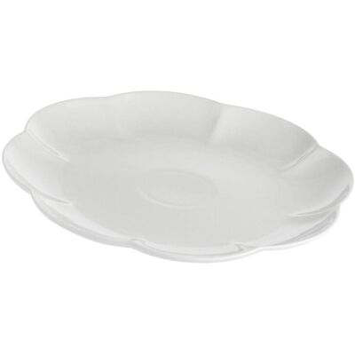 La Porcellana Bianca, Serviergeschirr, Villadeifiori Runde Servierschale - Weiss 31 cm La Porcellana Bianca, Serviergeschirr, Villadeifiori Runde Servierschale - Weiss 31 cm