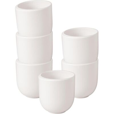 Villeroy & Boch Multipack NewMoon Becher ohne Henkel - 6 Stück, Tasse, Weiss Villeroy & Boch Multipack NewMoon Becher ohne Henkel - 6 Stück, Tasse, Weiss