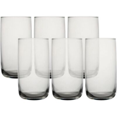Hermia Elite Long Glass Set 6 Pieces, Trinkgläser, Grau Hermia Elite Long Glass Set 6 Pieces, Trinkgläser, Grau