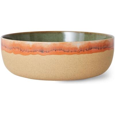 HK Living ACE7282 Shore Salad Bowl ø 25 cm aardewerk (ACE7282), Schüssel + Schale, Braun HK Living ACE7282 Shore Salad Bowl ø 25 cm aardewerk (ACE7282), Schüssel + Schale, Braun