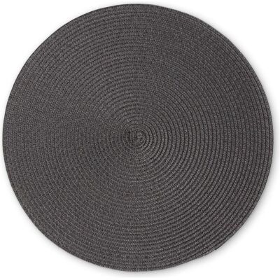 Continenta, Tischset, Tischset, anthrazit, Ø 38 cm (1 Stk., 38 cm) Continenta, Tischset, Tischset, anthrazit, Ø 38 cm (1 Stk., 38 cm)