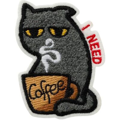 Mono Quick I need coffee Katze, Applikationen, Grau Mono Quick I need coffee Katze, Applikationen, Grau