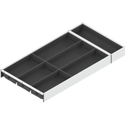 Blum Ambia-Line Besteckkasten 574x300x50, Stahl seidenweiss oriongrau matt, Besteckkasten, Weiss Blum Ambia-Line Besteckkasten 574x300x50, Stahl seidenweiss oriongrau matt, Besteckkasten, Weiss