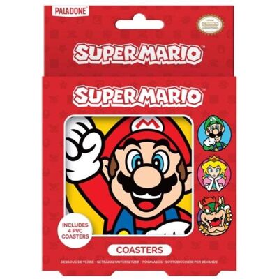 Paladone Products, Untersetzer, Paladone Set 4 Sottobicchieri Super Mario (4x, Glasuntersetzer) Paladone Products, Untersetzer, Paladone Set 4 Sottobicchieri Super Mario (4x, Glasuntersetzer)