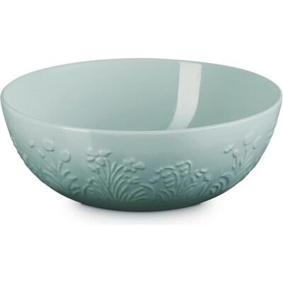 Le Creuset Jardin Serveerbowl Rond 26cm 3,6l Sea Salt Aardewerk (80040607170003), Schüssel + Schale, Grau, Weiss Le Creuset Jardin Serveerbowl Rond 26cm 3,6l Sea Salt Aardewerk (80040607170003), Schüssel + Schale, Grau, Weiss