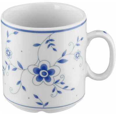 Königlich Tettau WORPSWEDE Greetsiel 3730 Becher mit Henkel 0,26 Liter 6 Stück, Tasse, Blau Königlich Tettau WORPSWEDE Greetsiel 3730 Becher mit Henkel 0,26 Liter 6 Stück, Tasse, Blau