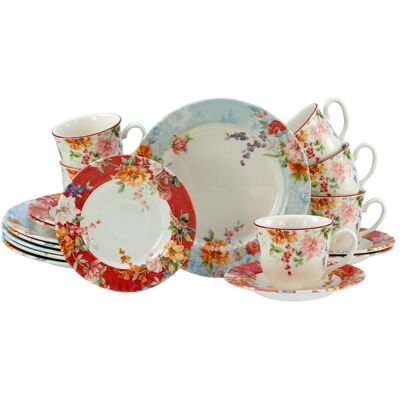 CreaTable, Geschirrset, Crimson (18 Stk.) CreaTable, Geschirrset, Crimson (18 Stk.)