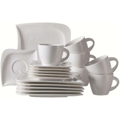 MÄSER La Musica Kaffeeservice - 18-tlg., Weiß, Porzellan, für 6 Personen MÄSER La Musica Kaffeeservice - 18-tlg., Weiß, Porzellan, für 6 Personen