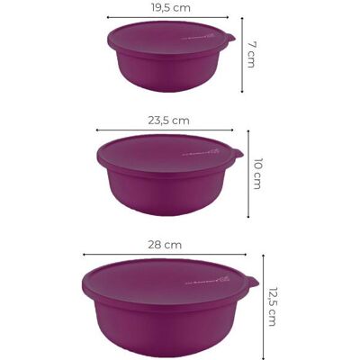 Hermia Emeline, Schüssel + Schale, Violett Hermia Emeline, Schüssel + Schale, Violett