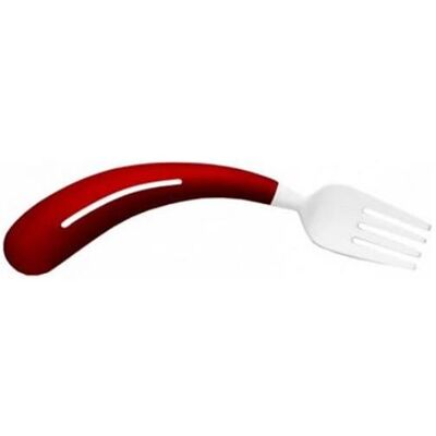 Sundo Gebogene Gabel für Rheumatiker - Linkshänder, Besteck, Rot, Weiss Sundo Gebogene Gabel für Rheumatiker - Linkshänder, Besteck, Rot, Weiss