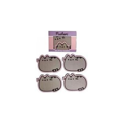Pusheen, Untersetzer, Set mit 4 Untersetzern in -Katzenform (4x, Glasuntersetzer) Pusheen, Untersetzer, Set mit 4 Untersetzern in -Katzenform (4x, Glasuntersetzer)